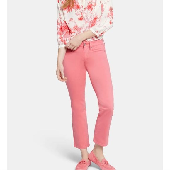 NYDJ Pink Ankle Jeans Size 10 NWT - Picture 1 of 7